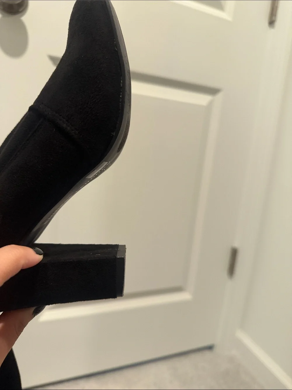 Chinese Laundry Black Over-the-Knee Block Heel Boots